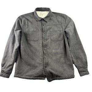 Tread 4 Thought Men's Shirt Jacket , M‎  Gray Sustainable Apparel Fleece Linned